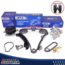 Timing Chain Kit Oil Water Pump for 09-15 Toyota Corolla Matrix 1.8L 16V 2ZRFE