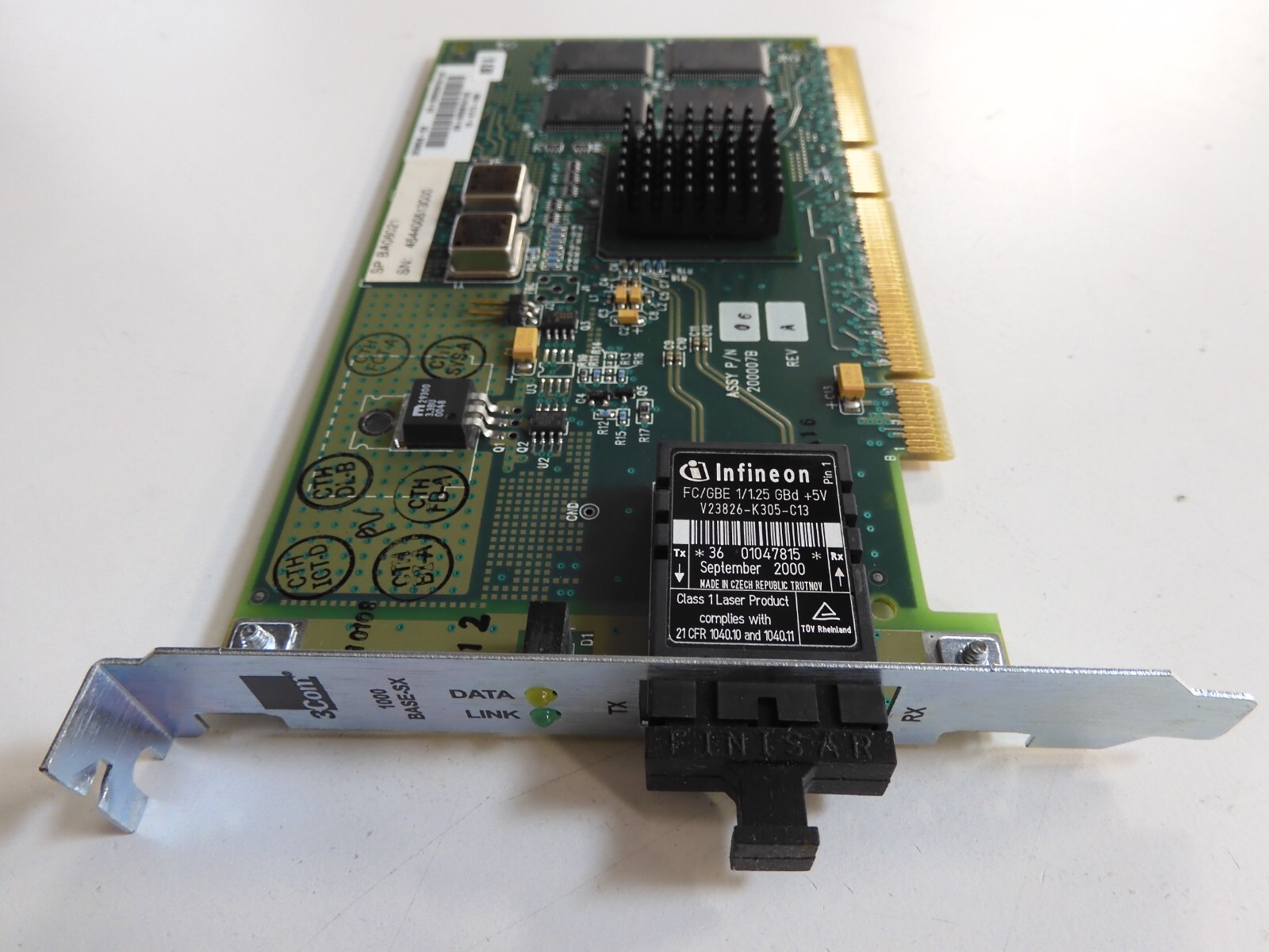3COM 3C985B-SX 1000Base-SX Fibre PCI Server Adapter | eBay