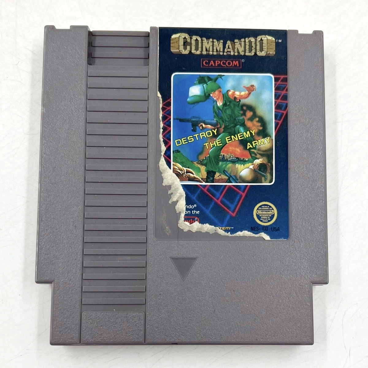 Commando Capcom Destroy the Enemy Army Nintendo Video Game NES