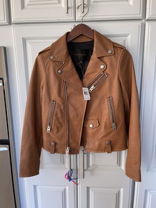 coach moto leather jacket