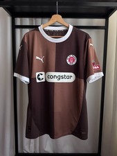 Puma FC St. Pauli 24/25 Home Brown Soccer Football Jersey Size L
