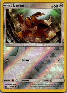 Eevee 49/68 Hidden Fates Reverse Holo Common
