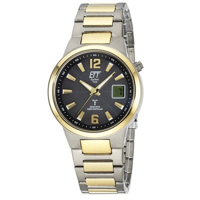 ETT Eco Tech Time Funk-Solar-Titan EGT-11468-21M Herren Armbanduhr bicolor