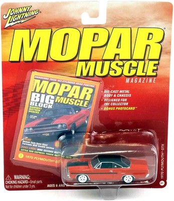 1:64 Johnny Lightning 1970 Plymouth GTX Coupe orange/ black MOPAR Muscle