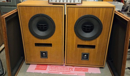 2 Vintage Altec 604-8G Studio Monitor Speakers With Crossover