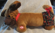 VTG Dan Dee Animated Plush "Hot Stuff" Singing Dog Working EUC Free Shipping