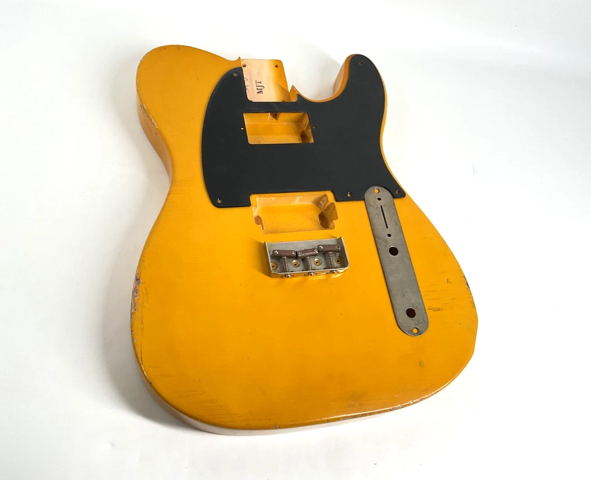 MJT Official Custom Vintage Aged Nitro Guitar Body Mark Jenny VTT Butterscotch
