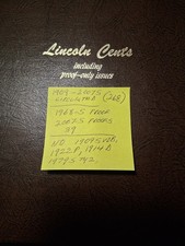 1909-2007 LINCOLN CENT. APP. (268) 1968S-2007S PROOFS (39) NO 09SVDB,22P,14D, 