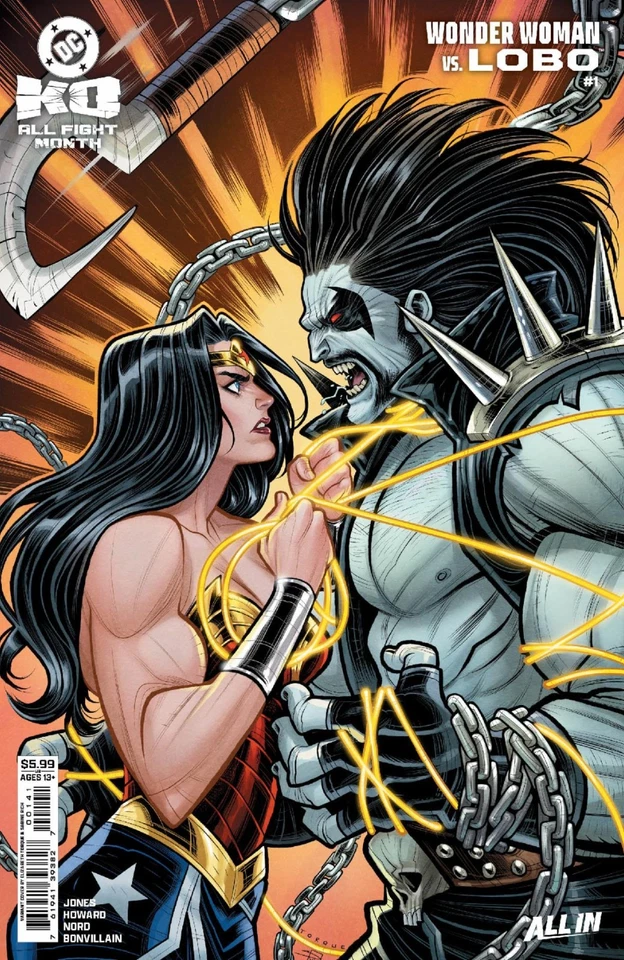 DC K.O. WONDER WOMAN VS LOBO #1 ELIZABETH TORQUE KO VARIANT (10/12/2025)