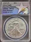 2024 Silver Eagle ANACS MS70 Star Privy First Release #319 of 373