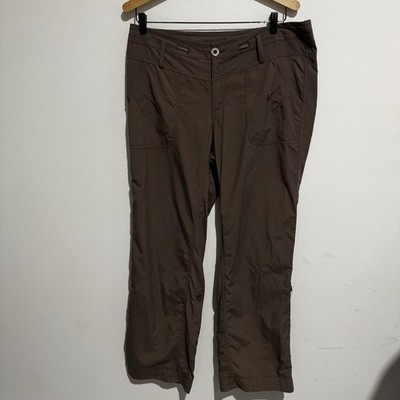 Kathmandu Women s Brown Hiking Pants 3/4 Hybrid Size 14 Travel Outdoor 