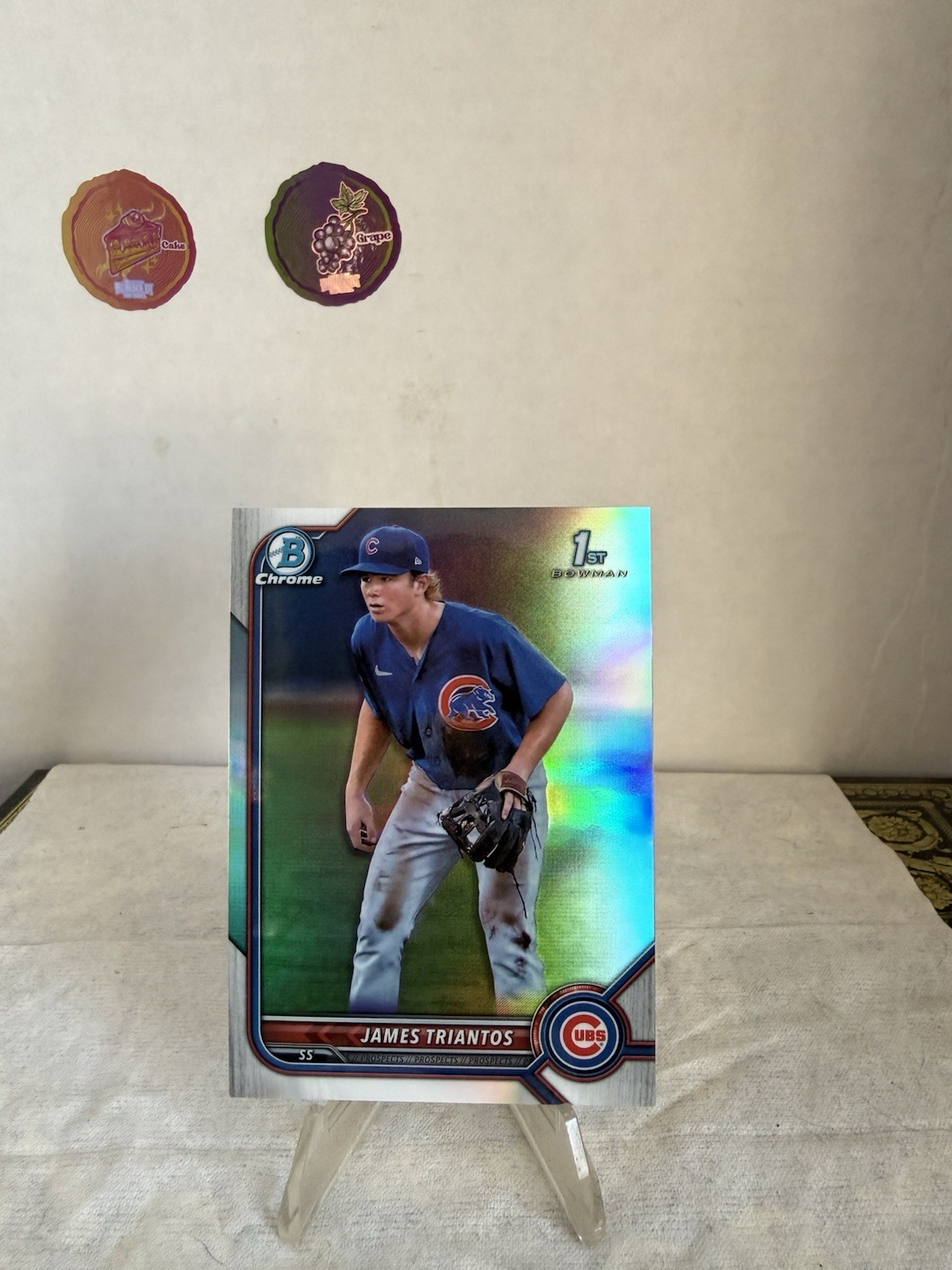 James Triantos 1st 2022 Bowman Chrome Prospects Refractor #BCP-208 #/499