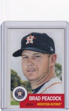 TOPPS BASEBALL LIVING SET #45 Brad Peacock - Houston Astros