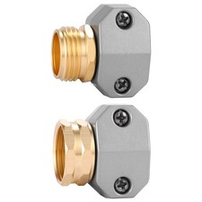 Zinc and Aluminum Male and Female Coupling, Fits All 5/8-Inch and 3/4-Inch Ga...