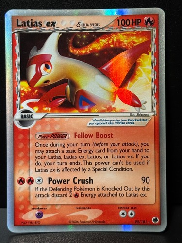 Latias ex 95/101 RS Dragon Frontiers EX Rare Holo Pokemon Card LP