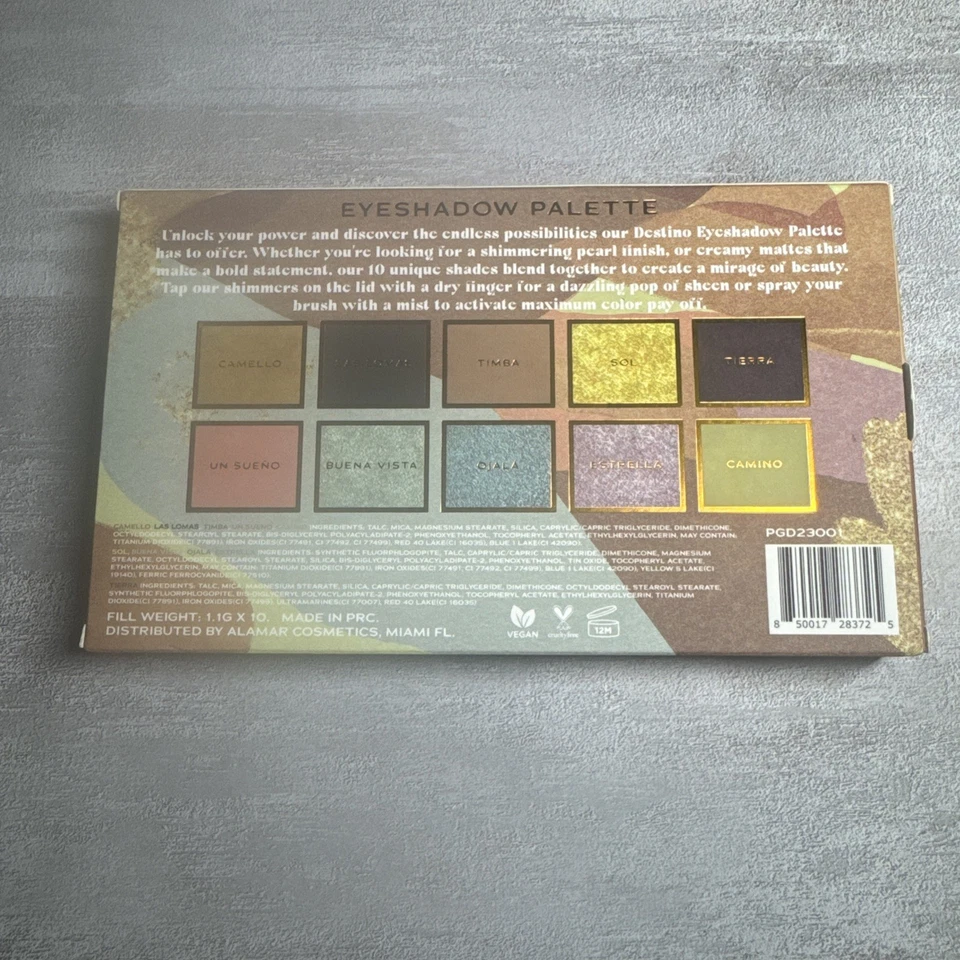 Alamar Cosmetics Destino Eyeshadow Palette • 1.1g x 10 - Image 3 of 3