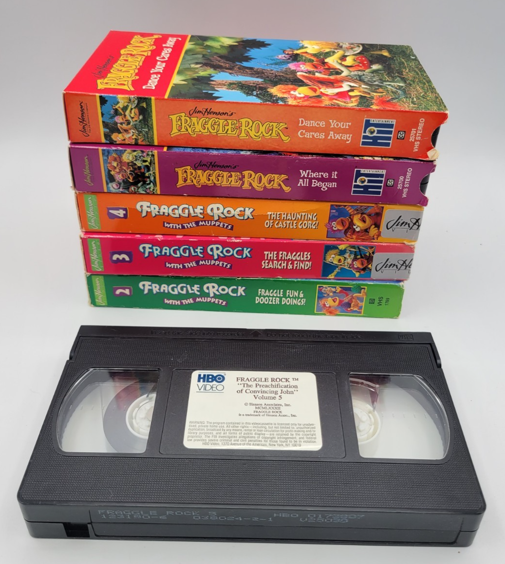 Vintage Fraggle Rock with the Muppets VHS Lot of 6 Rare Look | eBay