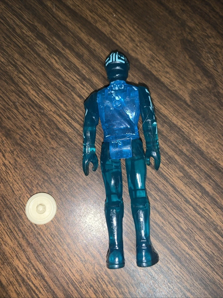 Figura de colección Flynn Tron con disco 100 % completa Walt Disney Tomy 1981 3,75" Foto 3 de 4