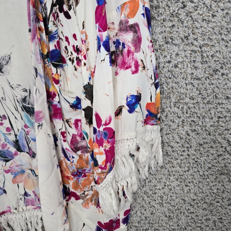 UMGEE Kimono Mujer Grande Boho Flecos Estampado Floral Frente Abierto Informal Foto 2 de 4