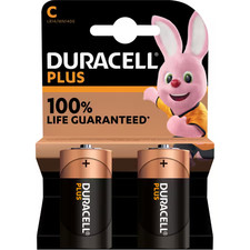 Image of Duracell Battery PLUS LR14 C LR14 Alkaline 1.5 V Pack of 2