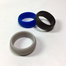 2PC Silica Gel Ring Three-Color Suit Couple C...