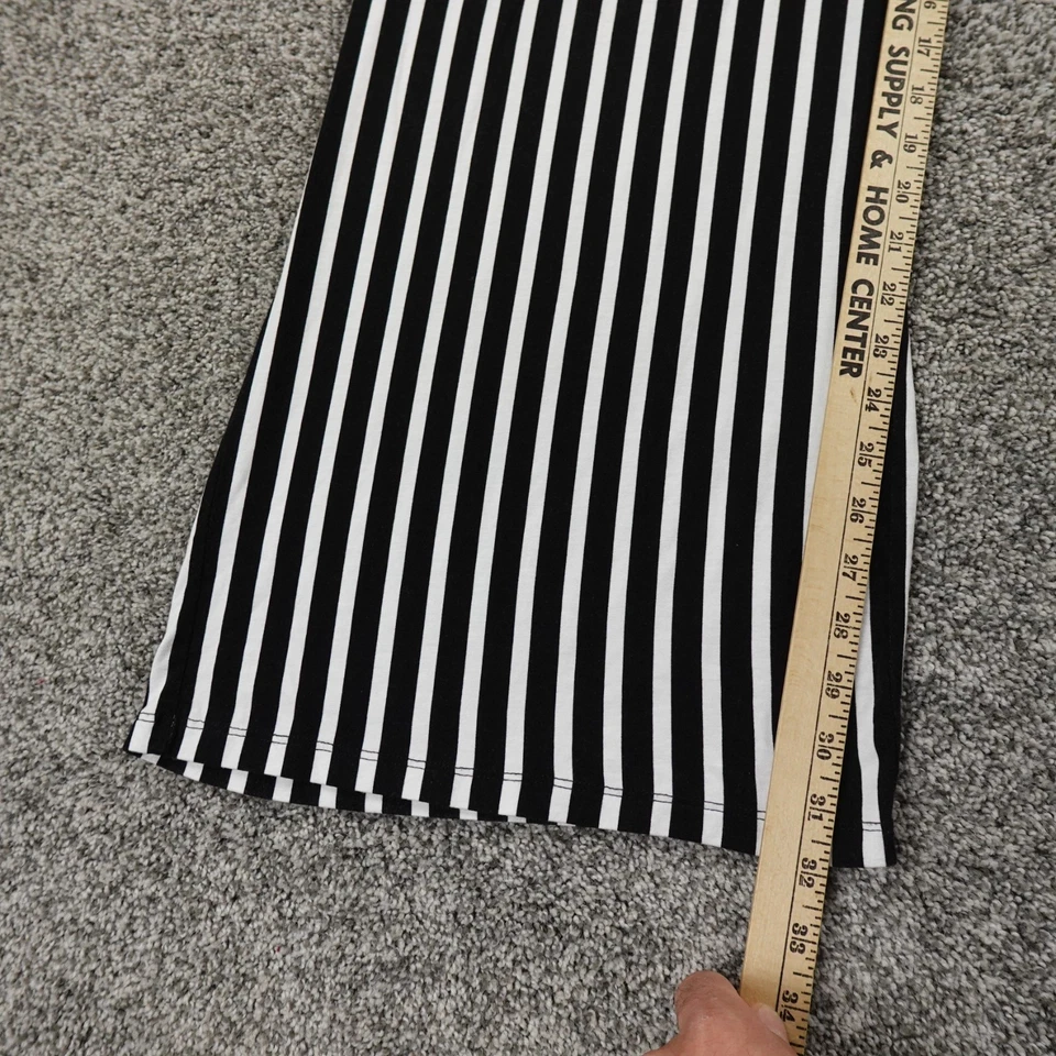 Pantalones Ralph Lauren para mujer S negros blancos pierna ancha holgados tiro alto boho Foto 4 de 4