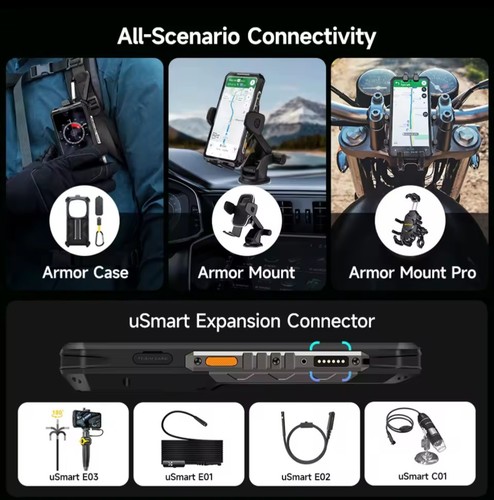 Ulefone Armor 28 Pro 5G AI Rugged Phone 10600mAh 6.67”AMOLED 64MP 120W 32G+512GB - Picture 5 of 6