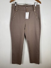 Quince Ultra-Stretch Ponte Straight Leg Mariner Pants Morel Grey Sz Medium - NEW