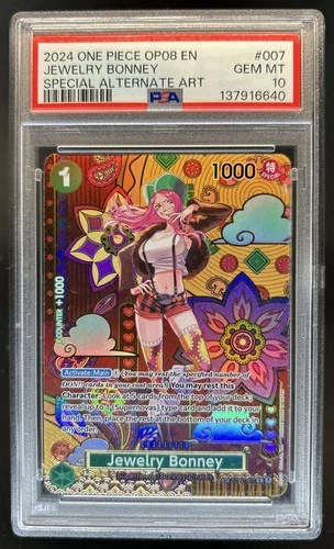 2024 One Piece Two Legends Jewelry Bonney Special Card Alt Art #ST02-007 PSA 10