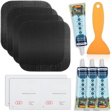 Trampoline Patch Repair Kit 4.1 x 4.1 Square Patches  Repair Trampoline Mat ...