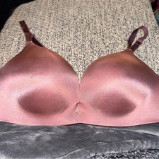 Victoria's Secret Satin Bra in Rich Pink/Mauve