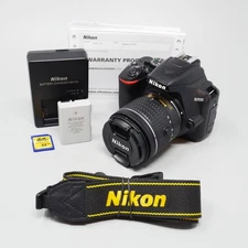 Nikon D3500 24.2MP with 18-55mm VR Lens Kit DSLR Camera - 39K Clicks!