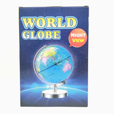 Nightstand 7" illuminated World Globe Earth Ocean Rotating World Map Decor