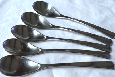 WMF CROMARGAN STAINLESS FLATWARE ''DOMUS-BRASILIA'' (5) SOUP SPOONS