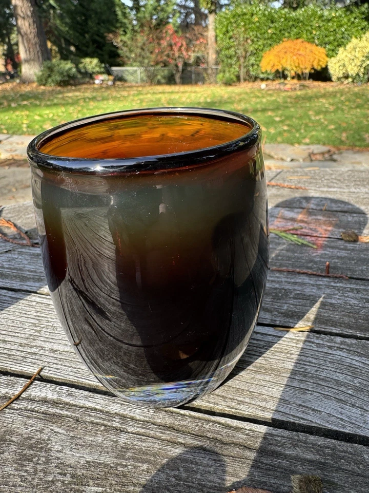 Candelabro soplado a mano Glassybaby "raro". 2º/Pre-Trisk. Colores ocultos únicos Foto 2 de 4