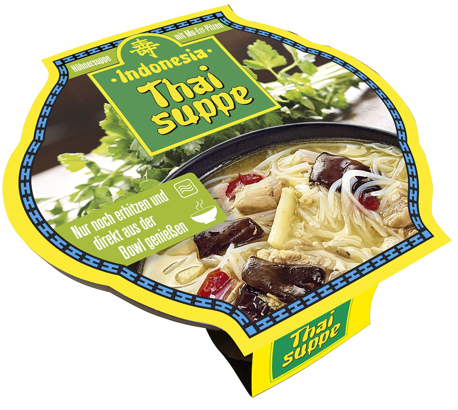 Bowl Thai Suppe, Glasnudelsuppe mit Hühnerfleisch, 390 ml