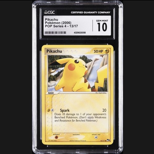 Pikachu graded CGC 10 for sale on eBay
