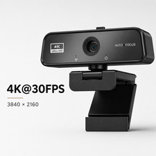 4K Webcam USB for PC Autofocus Web Camera w M...