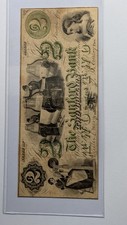 1861 The Sanford Bank, Maine $2 GREEN Yarn Maids-Civil War
