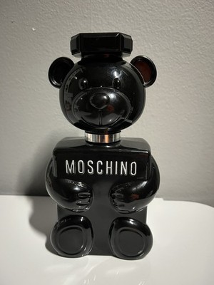 EMPTY BOTTLE Toy 2 Bear By Moschino 3.4 OZ Eau De Parfum 6 1/8 Inch Tall Black