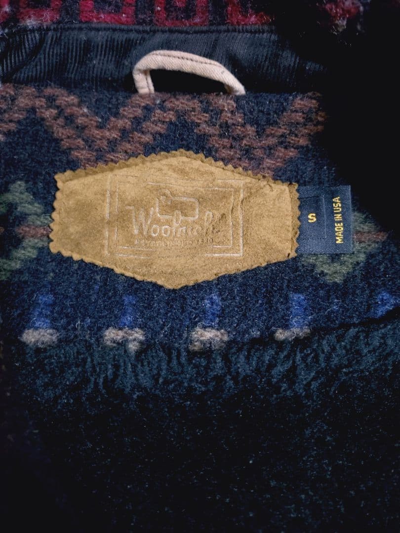 Woolrich Native Pattern Wool Boa Jacket USA Made … - image 3