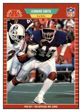 Leonard Smith 1989 Pro Set #29 Buffalo Bills Football Card *309