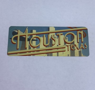 Houston Texas City Sticker Decal Vinyl USA Travel Souvenirs 4.75  Journal Art P2