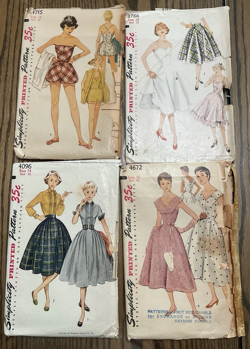 vintage dress patterns for sale Sewing Pattern 1950s Reproduction // Cocktail Dress // One Shoulder Tie // Full Skirt // Bust 32 34 36 38 Pattern Vintage Style Dresses Wedding