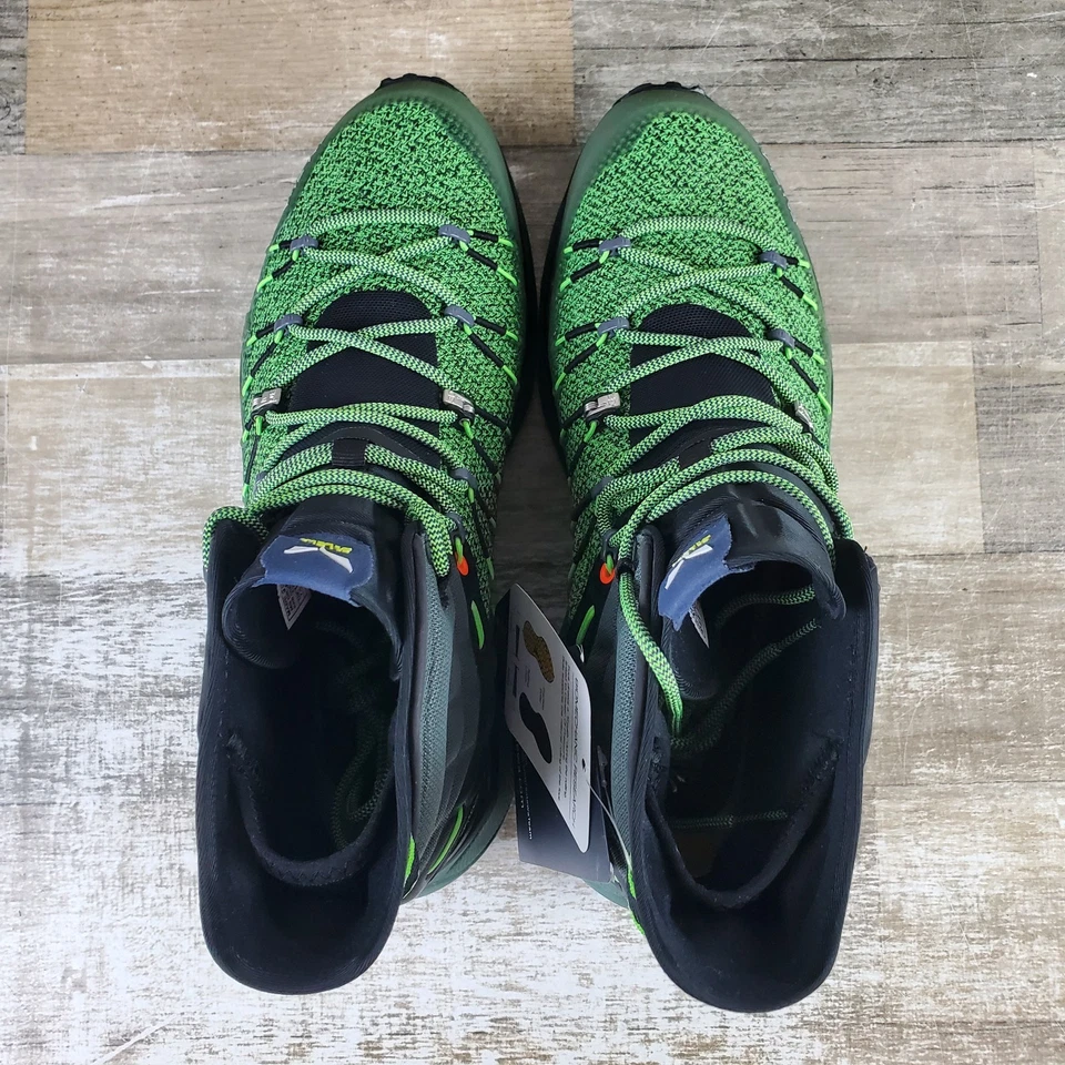 Salewa Dropline Mens Hiking Boots Sz 8.5 Raw Green Pale Frog Lace Up Waterproof - Image 4 of 4