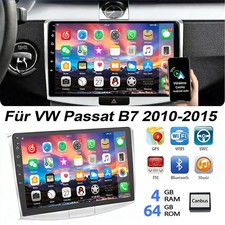 Für VW Passat B7 2010-2015 10" Autoradio Carplay Android 14 GPS NAVI BT 4+64G