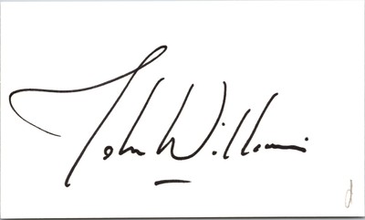 John Williams - Maestro & Composer - 3x5 Card - Signed | Autograph (d)