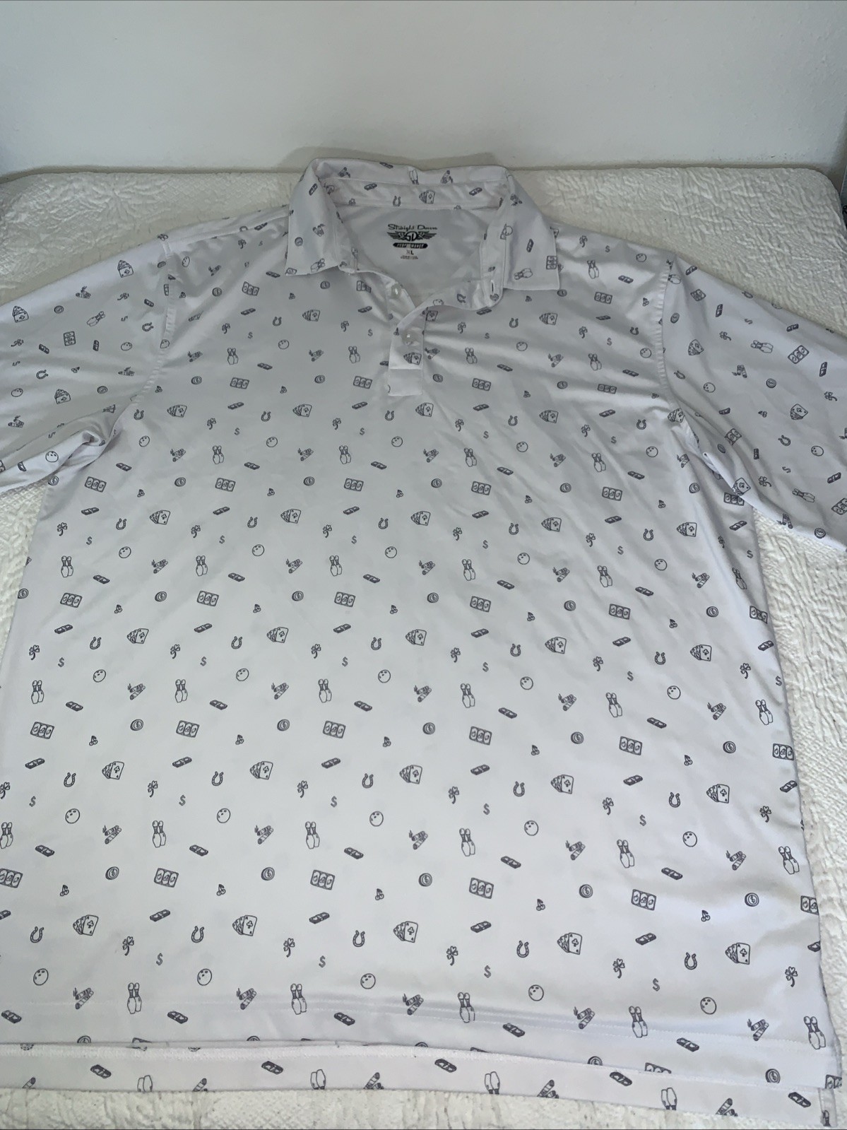 Straight Down Performance Golf Polo “High Stakes”… - image 1