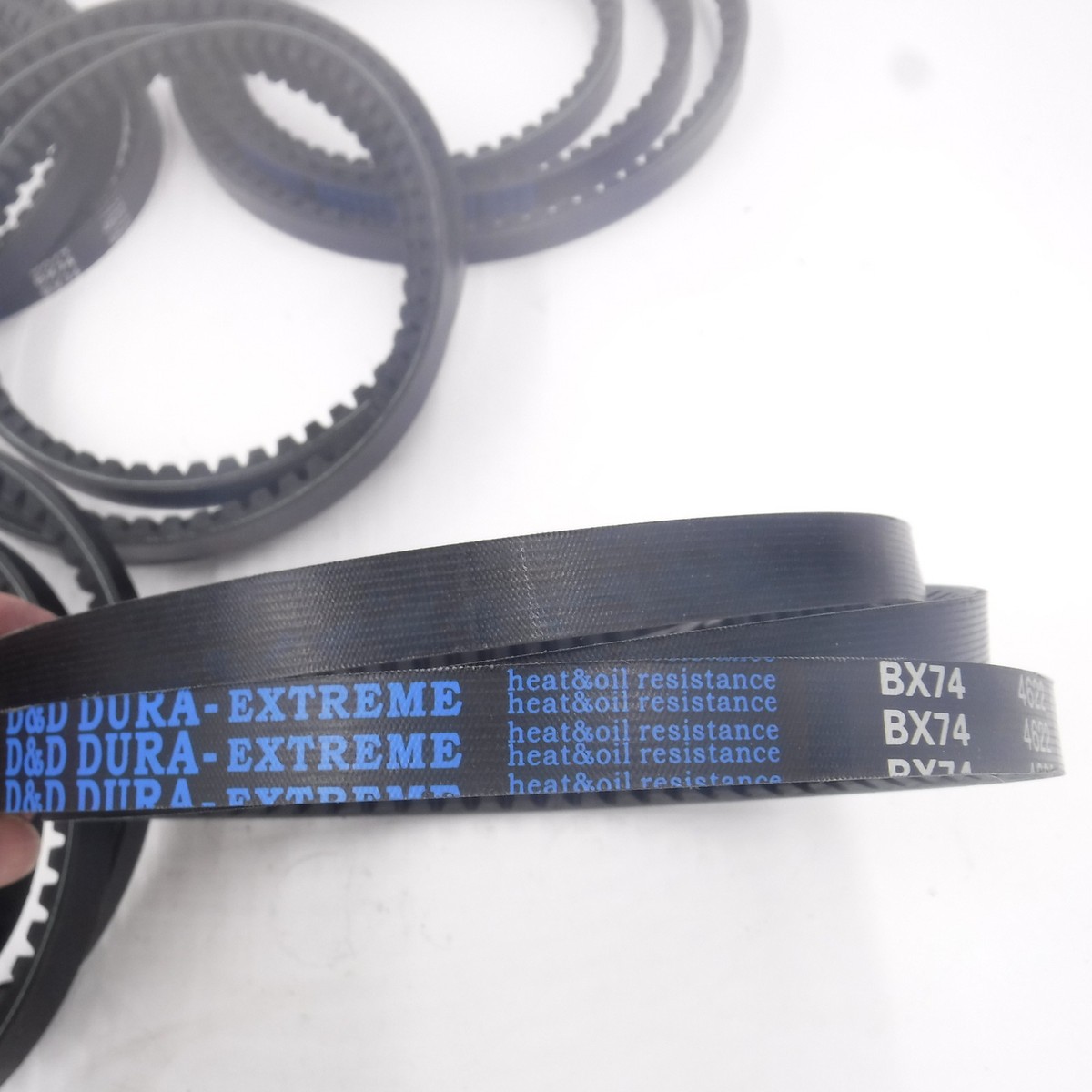 D&D Dura-Extreme BX74 Cogged V-Belt - 5/8 X 77 Inches - Industrial Strength Power Drive Belt