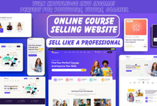 Course selling website, Online Course Selling website, website for coaches,